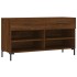 Banco zapatero madera de ingeniería marrón roble 102x35x55