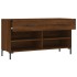 Banco zapatero madera de ingeniería marrón roble 102x35x55