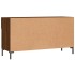 Banco zapatero madera de ingeniería marrón roble 102x35x55