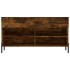 Banco zapatero madera de ingeniería roble ahumado 102x35x55