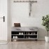 Banco zapatero madera de ingeniería gris Sonoma 102x35x55
