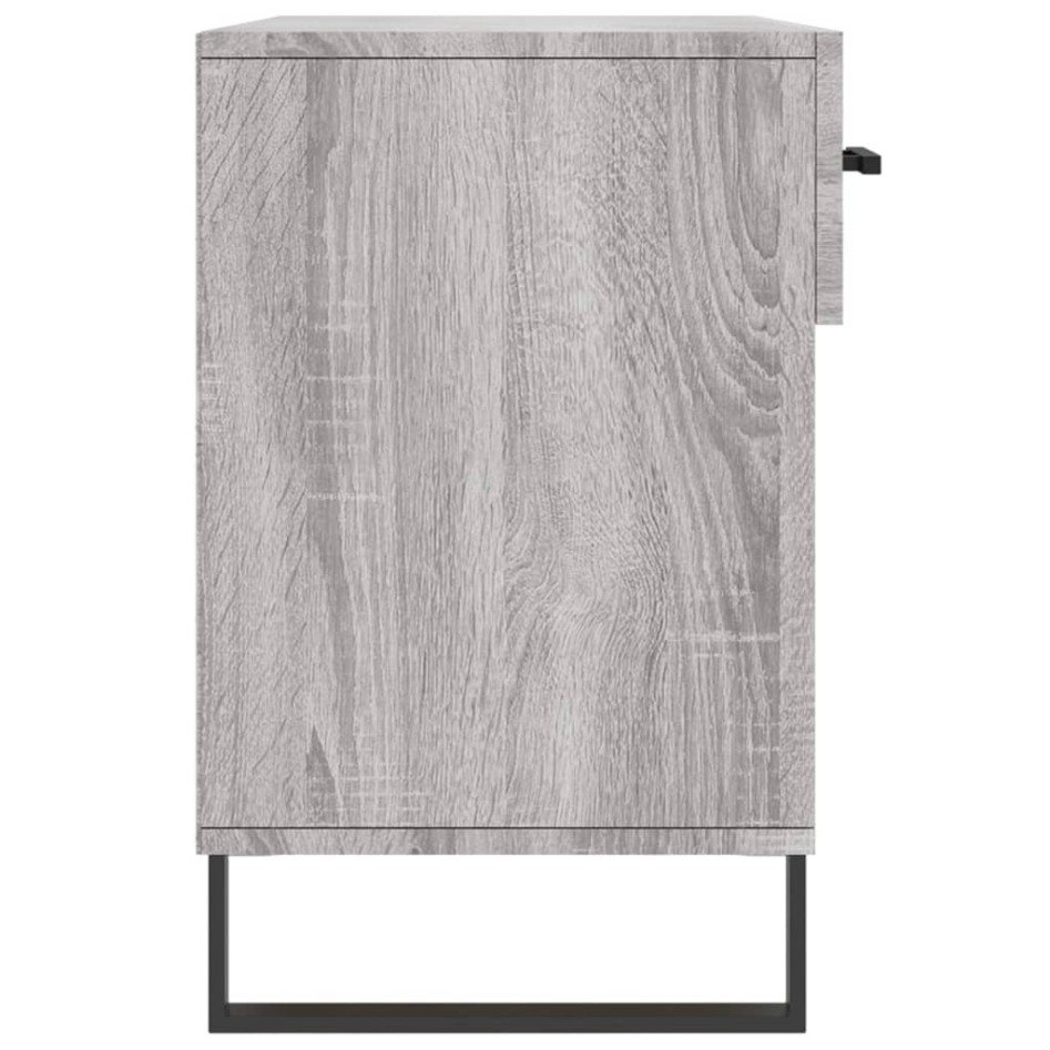 Banco zapatero madera de ingeniería gris Sonoma 102x35x55