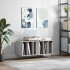 Mueble para discos madera contrachapada gris Sonoma