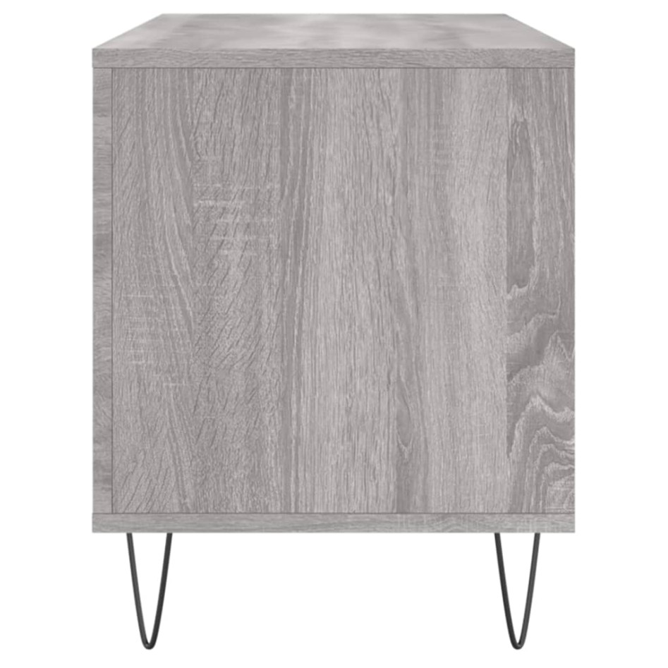 Mueble para discos madera contrachapada gris Sonoma