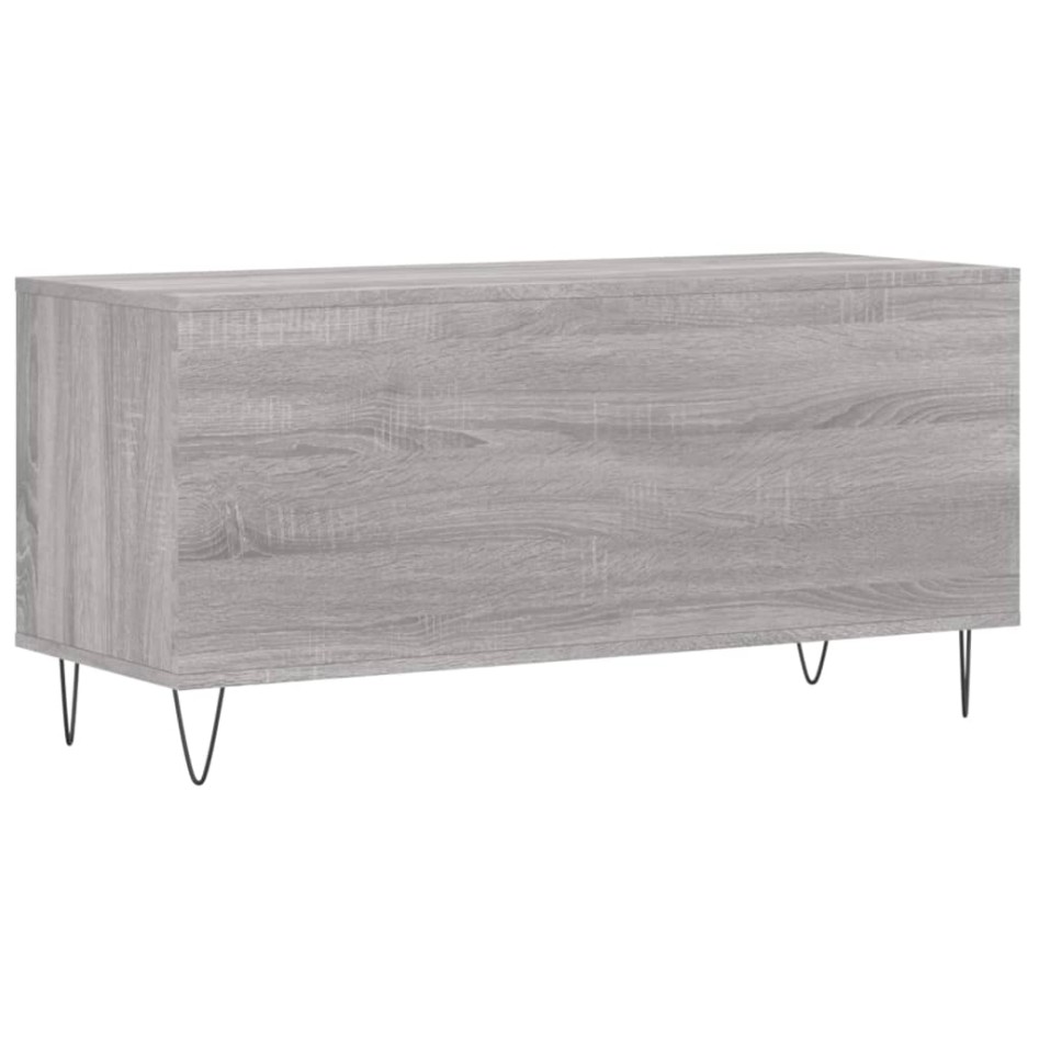 Mueble para discos madera contrachapada gris Sonoma