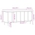 Mueble para discos madera contrachapada gris Sonoma
