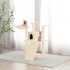 Rascador para gatos con postes de sisal color crema 83