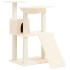 Rascador para gatos con postes de sisal color crema 83