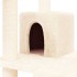Rascador para gatos con postes de sisal color crema 83