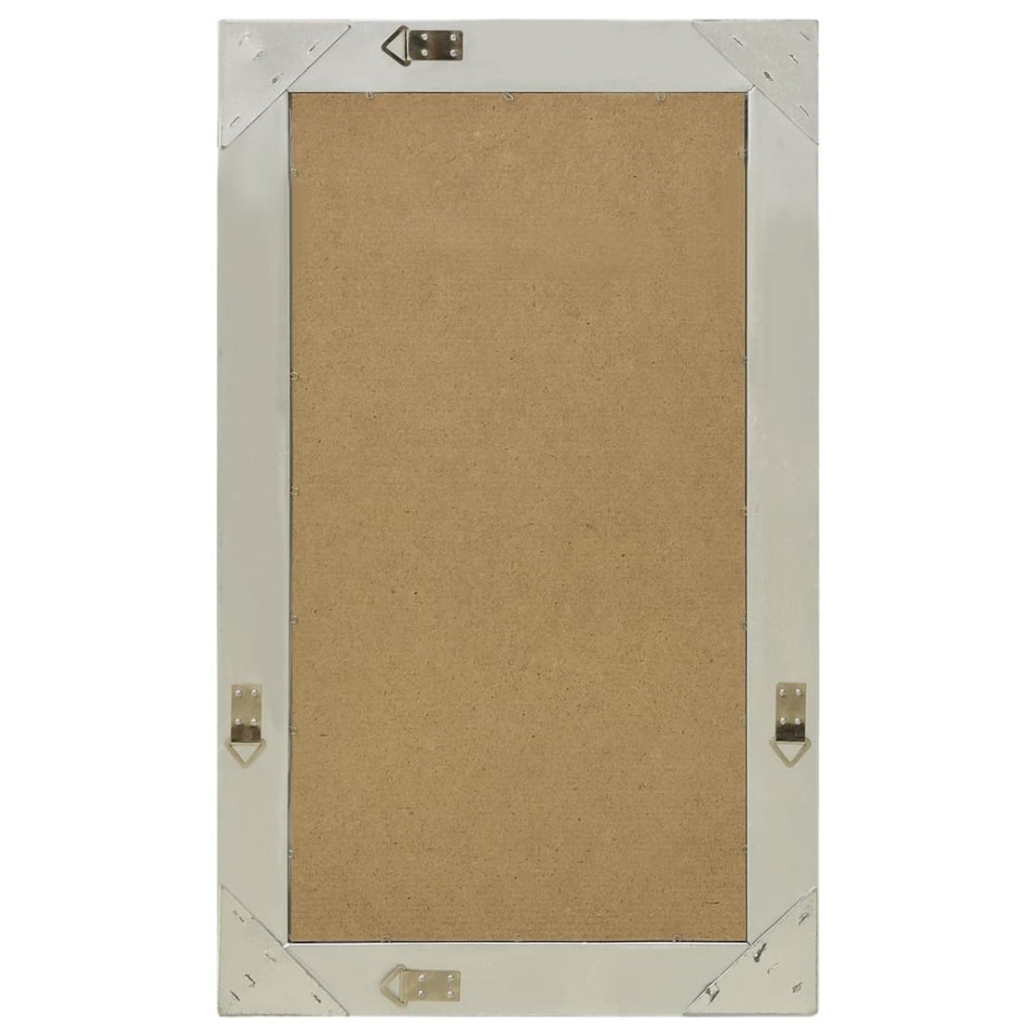 Espejo de pared estilo barroco plateado 50x80