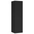 Mueble pared TV madera contrachapada negro 30,5x30x110