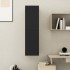 Mueble pared TV madera contrachapada negro 30,5x30x110