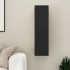 Mueble pared TV madera contrachapada negro 30,5x30x110