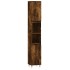 Armario de baño madera contrachapada roble ahumado 30x30x190