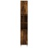 Armario de baño madera contrachapada roble ahumado 30x30x190