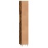Armario de baño madera contrachapada roble ahumado 30x30x190