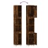 Armario de baño madera contrachapada roble ahumado 30x30x190