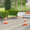 Barras retráctiles para conos de tráfico 10 uds ABS 116-197 cm