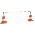 Barras retráctiles para conos de tráfico 10 uds ABS 116-197