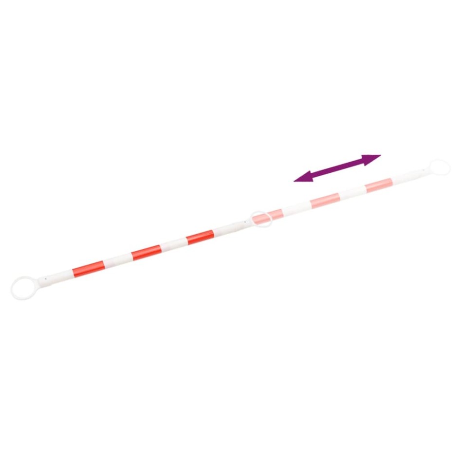 Barras retráctiles para conos de tráfico 10 uds ABS 116-197