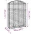 Cesta gaviones forma arco hierro galvanizado 150x50x200/220