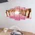 Set decorativo de lienzos para pared flores de cerezo 200 x 100