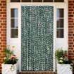 Cortina mosquitera chenilla verde y blanco 90x220 cm