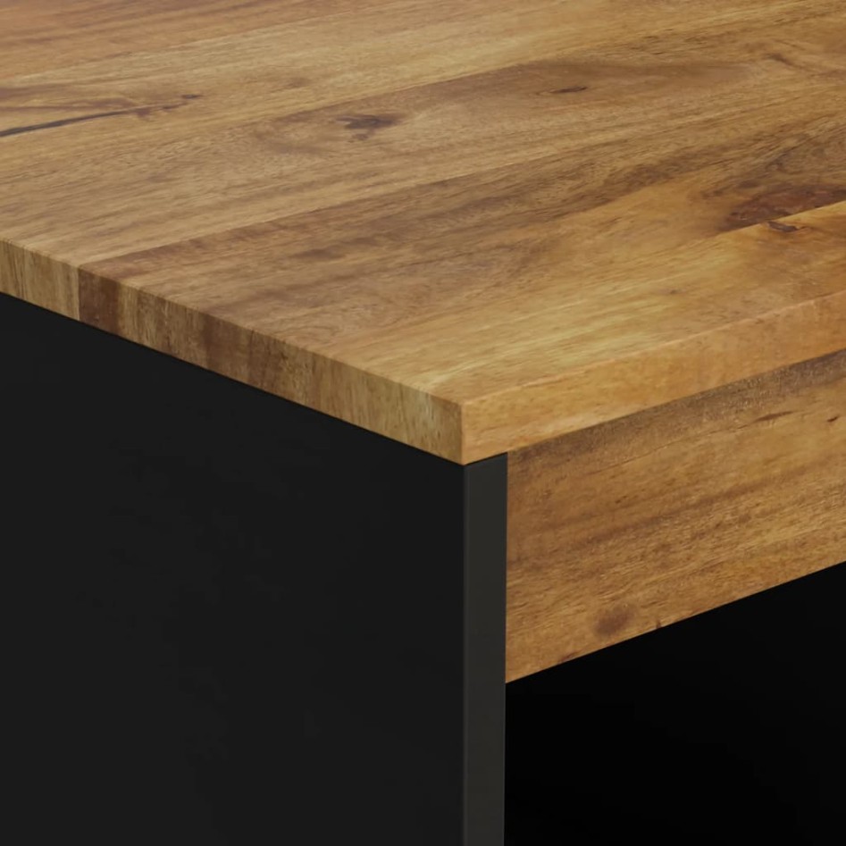 Mesa de centro de madera maciza mango 55x50x40
