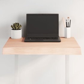 Tablero de mesa madera maciza borde natural 60x60x(2-6)