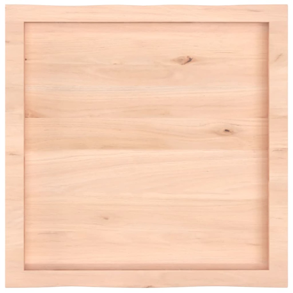 Tablero de mesa madera maciza borde natural 60x60x(2-6)