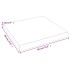 Tablero de mesa madera maciza borde natural 60x60x(2-6)
