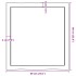 Tablero de mesa madera maciza borde natural 60x60x(2-6)
