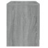 Mesita noche 2 uds madera ingeniería gris Sonoma