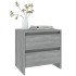 Mesita noche 2 uds madera ingeniería gris Sonoma