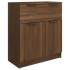 Aparador de madera contrachapada roble marrón 60x30x70