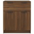 Aparador de madera contrachapada roble marrón 60x30x70