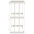 Soporte para leña de exterior madera pino blanco 108x52x106