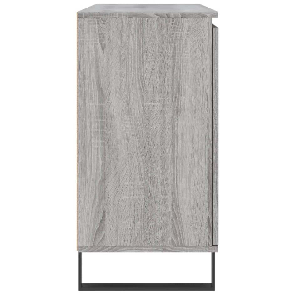 Aparador de madera de ingeniería gris Sonoma 104x35x70