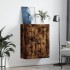 Armario de pared madera ingeniería roble ahumado 69,5x34x90