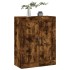 Armario de pared madera ingeniería roble ahumado 69,5x34x90