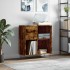 Mueble discos madera contrachapada roble ahumado 84,5x38x89