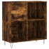Mueble discos madera contrachapada roble ahumado 84,5x38x89