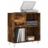 Mueble discos madera contrachapada roble ahumado 84,5x38x89
