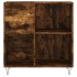 Mueble discos madera contrachapada roble ahumado 84,5x38x89