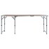 Mesa de camping plegable de aluminio 180x60