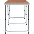 Mesa de camping plegable de aluminio 180x60