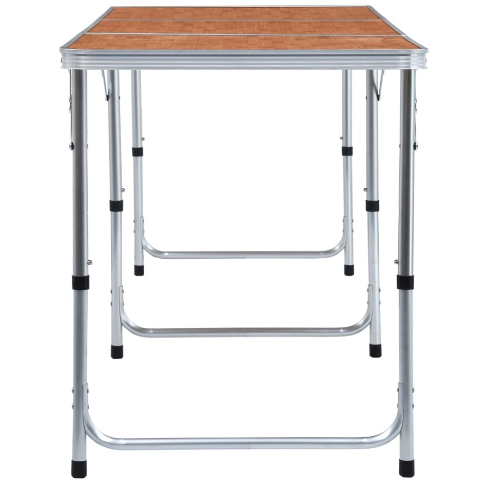 Mesa de camping plegable de aluminio 180x60