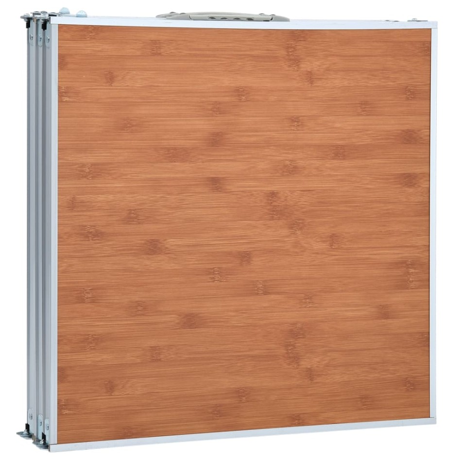 Mesa de camping plegable de aluminio 180x60