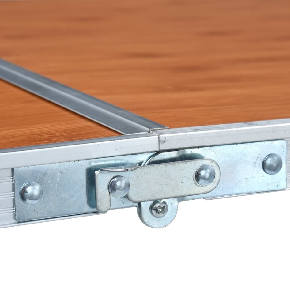 Mesa de camping plegable de aluminio 180x60