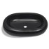 Lavabo de cerámica negro